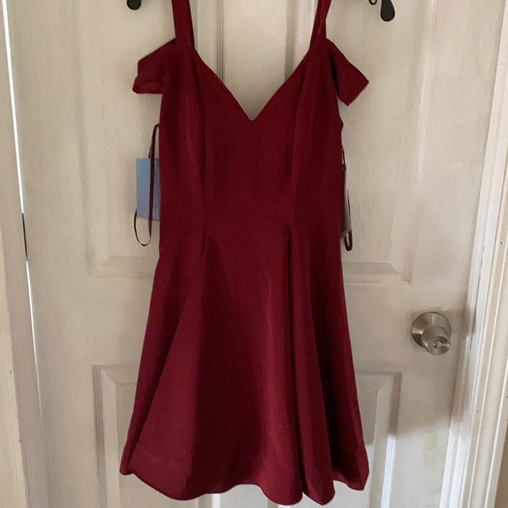 Off the shoulder short dress